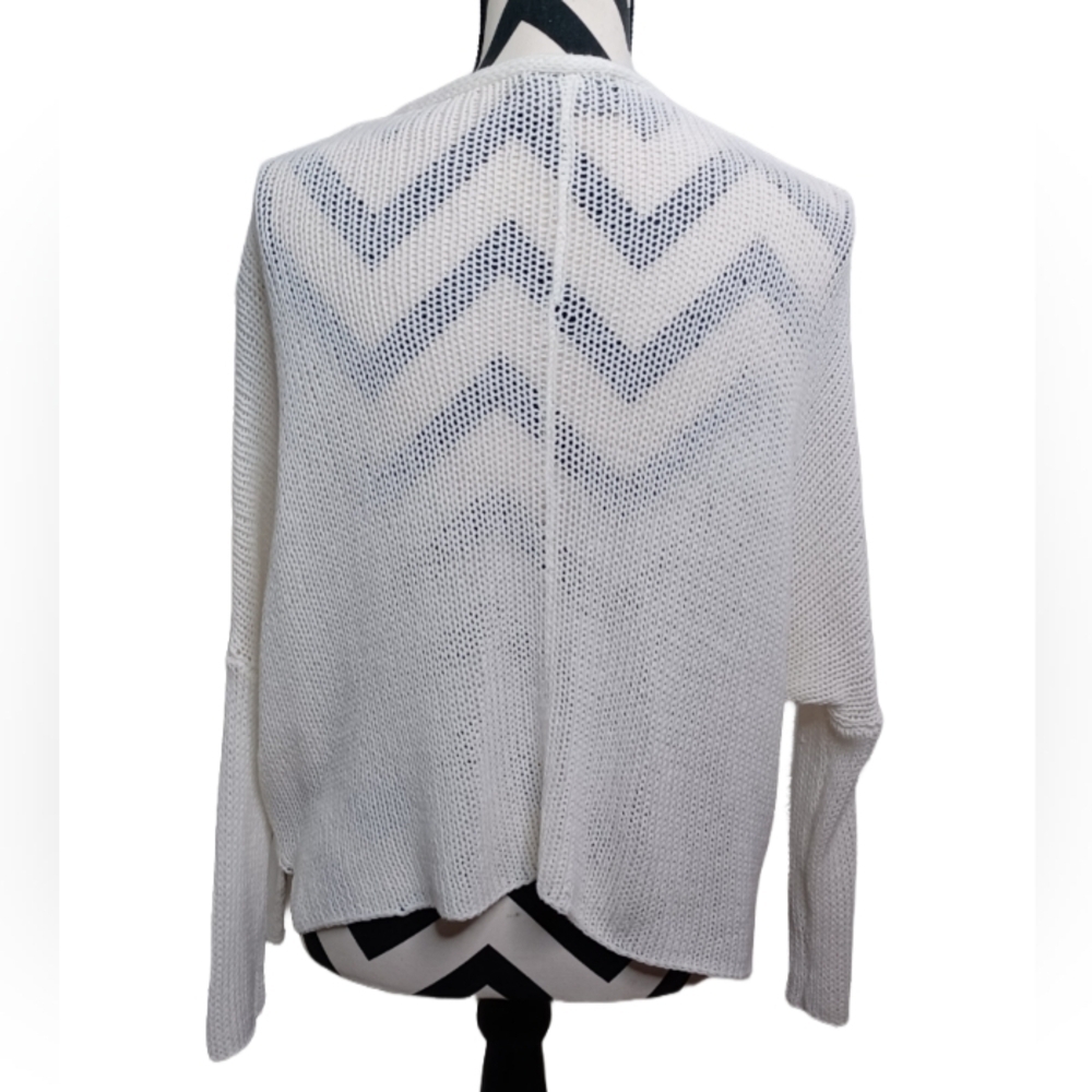 Wooden Ships XOXO Sz XS Oversized Open Knit Valentines Day Sweater - Picture 2 of 14